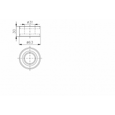 TKR 9841 TIMKEN Натяжной ролик, ремень грм