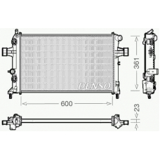 DRM20086 DENSO Радиатор, охлаждение двигателя