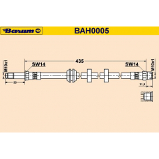 BAH0005 BARUM Тормозной шланг