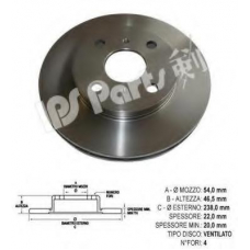 IBT-1298 IPS Parts Тормозной диск