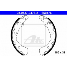 03.0137-0476.2 ATE Комплект тормозных колодок