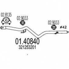 01.40840 MTS Труба выхлопного газа