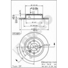 BS 7397 BRECO Тормозной диск