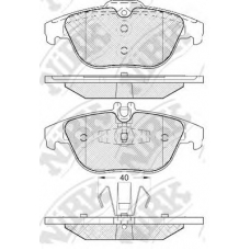 PN0460 NiBK Комплект тормозных колодок, дисковый тормоз