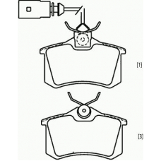 P 85 058 BREMBO Комплект тормозных колодок, дисковый тормоз