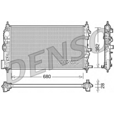 DRM15005 DENSO Радиатор, охлаждение двигателя