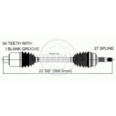FD-8-01-207 InterParts Приводной вал