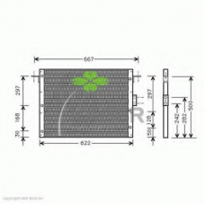 94-5032 KAGER Конденсатор, кондиционер