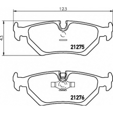 8DB 355 007-801 HELLA Комплект тормозных колодок, дисковый тормоз