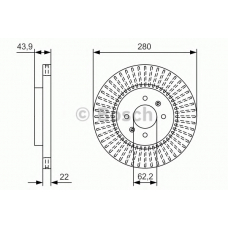 0 986 479 B05 BOSCH Тормозной диск