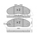 22-0111-2 METELLI Комплект тормозных колодок, дисковый тормоз