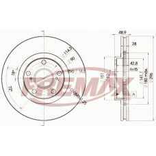 BD-2820 FREMAX Тормозной диск