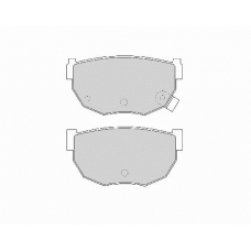 FD6349A NECTO Комплект тормозных колодок, дисковый тормоз