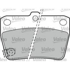 598673 VALEO Комплект тормозных колодок, дисковый тормоз