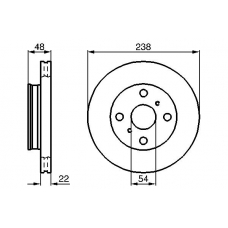 0 986 478 857 BOSCH Тормозной диск