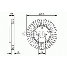 0 986 479 A62 BOSCH Тормозной диск