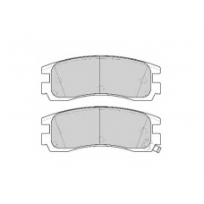 FD6763A NECTO Комплект тормозных колодок, дисковый тормоз