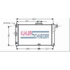 5200301 KUHLER SCHNEIDER Радиатор, охлаждение двигател