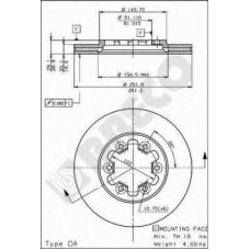 BS 7982 BRECO Тормозной диск