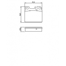 0 986 424 051 BOSCH Комплект тормозных колодок, дисковый тормоз