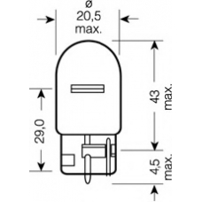 7505-02B OSRAM Лампа накаливания, фонарь указателя поворота; Ламп