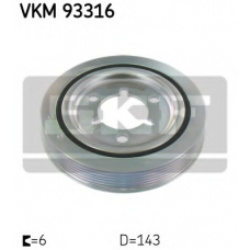 VKM 93316 SKF Ременный шкив, коленчатый вал