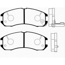 J PA-331AF JAPANPARTS Комплект тормозных колодок, дисковый тормоз