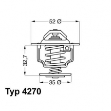 4270.88D WAHLER Термостат, охлаждающая жидкость