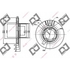 BD1233 DJ PARTS Тормозной диск