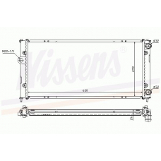 65268A NISSENS Радиатор, охлаждение двигателя