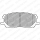 LP1823 DELPHI Комплект тормозных колодок, дисковый тормоз