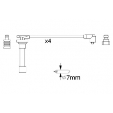 0 986 356 821 BOSCH Комплект проводов зажигания