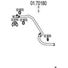 01.70180 MTS Труба выхлопного газа