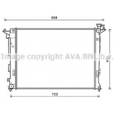HY2285 AVA Радиатор, охлаждение двигателя