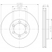 MDC1767 MINTEX Тормозной диск