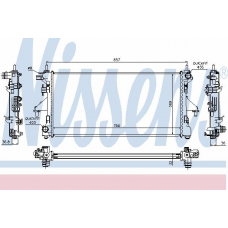 63556 NISSENS Радиатор, охлаждение двигателя