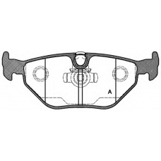 BPA0265.15 OPEN PARTS Комплект тормозных колодок, дисковый тормоз