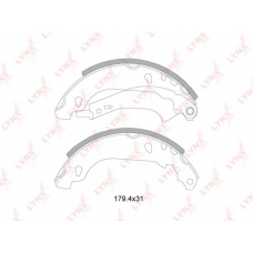 BS6101 LYNX Колодки тормозные задние