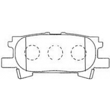 A2N111 AISIN Комплект тормозных колодок, дисковый тормоз