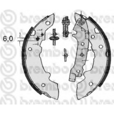 S 68 508 BREMBO Комплект тормозных колодок