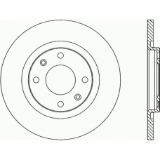 BDA1717.10 OPEN PARTS Тормозной диск