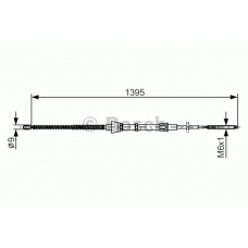 1 987 477 883 BOSCH Трос, стояночная тормозная система