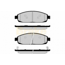 PA1665 BRAKE ENGINEERING Комплект тормозных колодок, дисковый тормоз