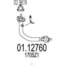 01.12760 MTS Труба выхлопного газа