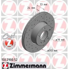 150.2900.52 ZIMMERMANN Тормозной диск