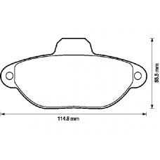 571528B BENDIX Комплект тормозных колодок, дисковый тормоз