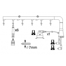 0 986 356 322 BOSCH Комплект проводов зажигания