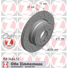 150.3464.52 ZIMMERMANN Тормозной диск