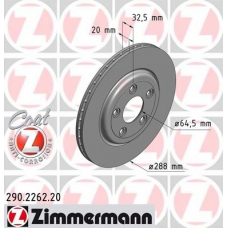 290.2262.20 ZIMMERMANN Тормозной диск