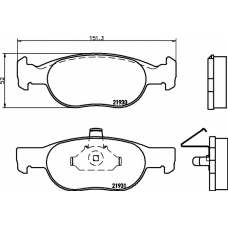 8DB 355 009-231 HELLA PAGID Комплект тормозных колодок, дисковый тормоз